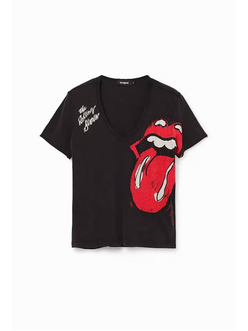 The Rolling Stones rhinestone t-shirt 24SWTK30 DESIGUAL | 24SWTK302000
