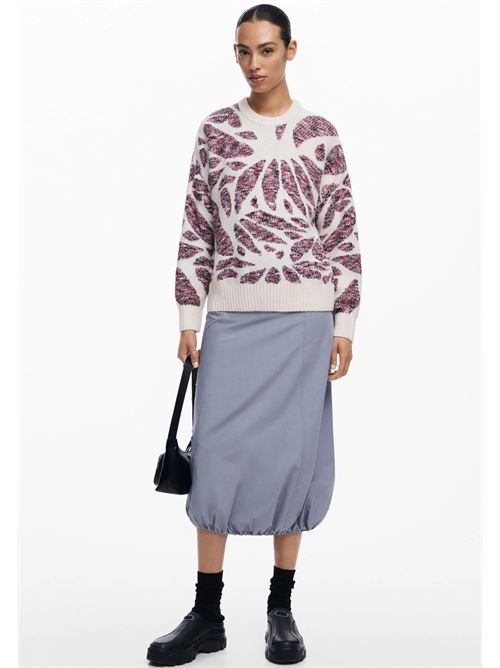Leaf Print Sweater 24WWJF57 DESIGUAL | 24WWJF579019