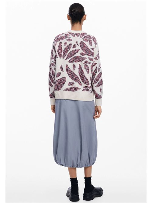 Leaf Print Sweater 24WWJF57 DESIGUAL | 24WWJF579019