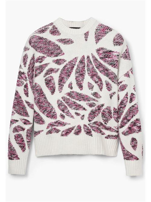 Leaf Print Sweater 24WWJF57 DESIGUAL | 24WWJF579019